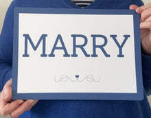 Load image into Gallery viewer, Will You Marry Me? Card signs for proposal
