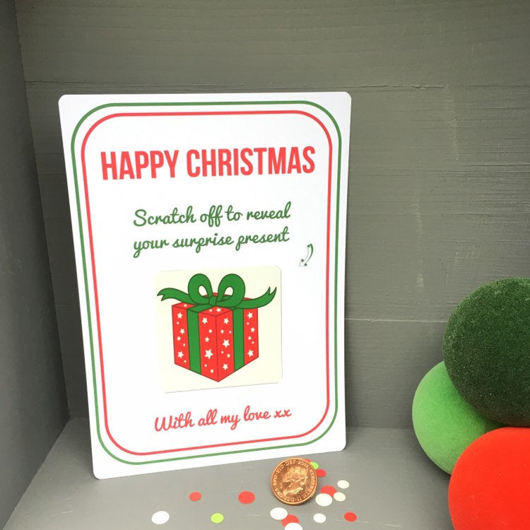 Christmas Scratchcard Surprise Reveal