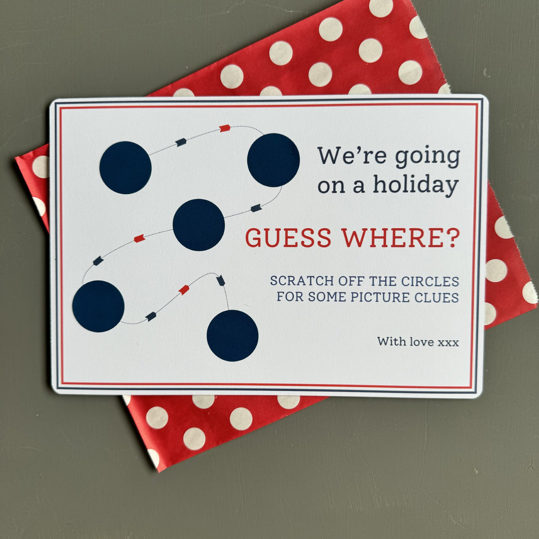 Surprise Holiday Reveal Scratch card