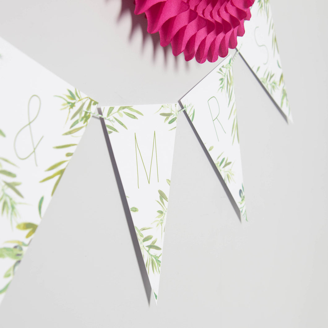 Bespoke Olive Tree Bunting