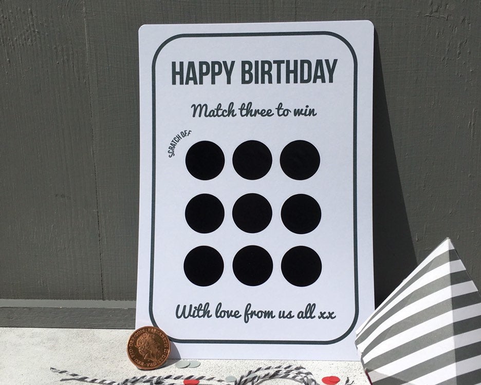 Birthday Scratchcard