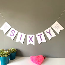 Load image into Gallery viewer, Sixty Birthday Party Banner Decoration
