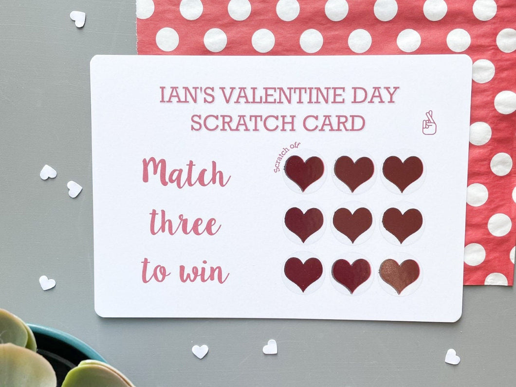 Valentine's Day Scratch Card